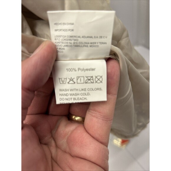 Red Marine Amsterdams Beige Very Fuzzy Hooded Zip Front Jacket SZ L New w/Tags - Picture 5 of 10